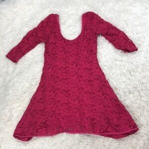 Free People Pink Lace Dress